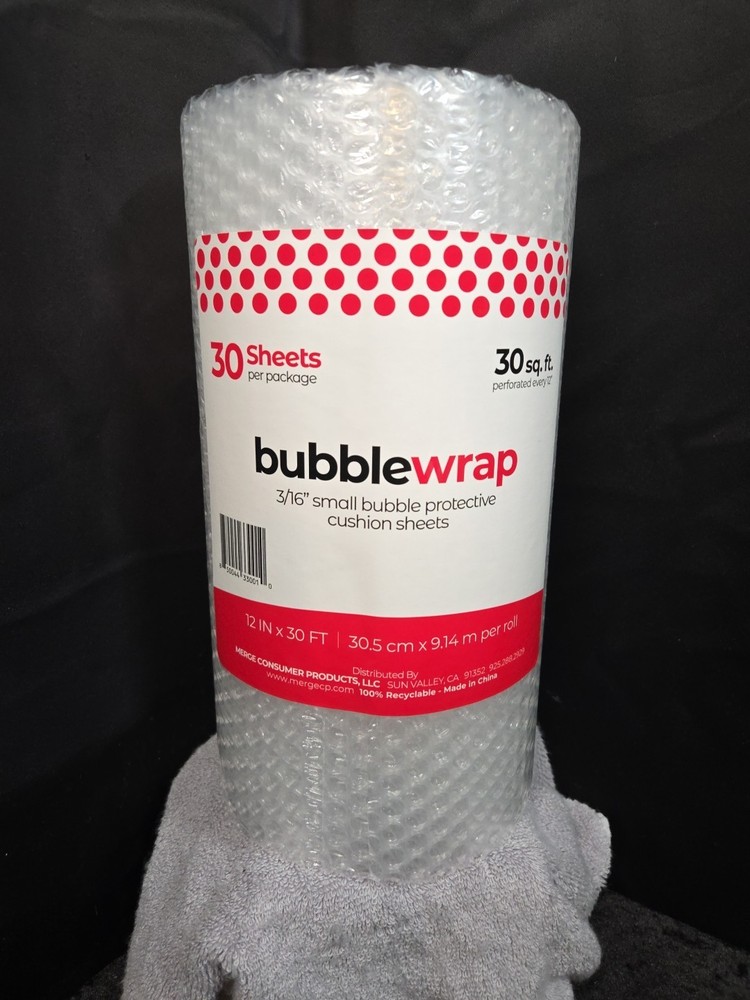 Bubble Wrap 3/16 Small Bubble Protective Cushion Sheets for Moving Shipping