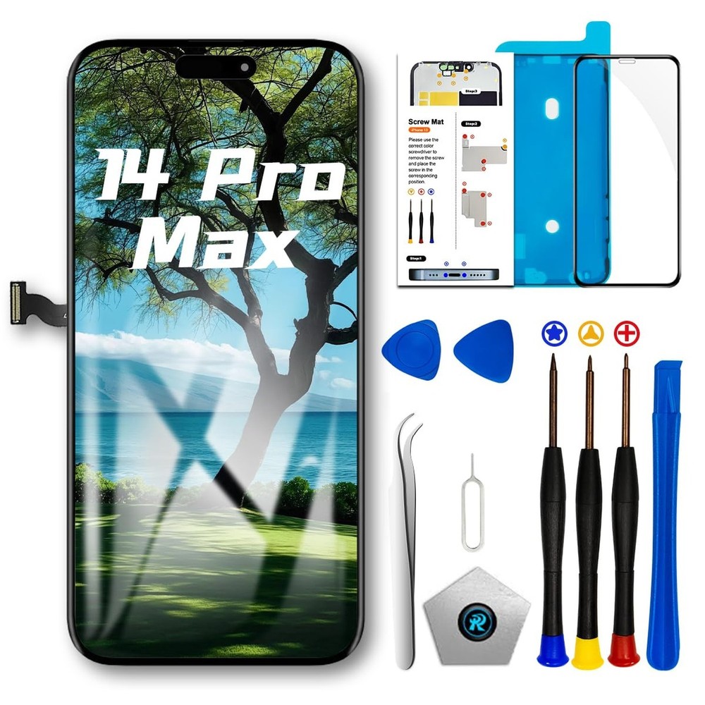 for iPhone 14 Pro Max Screen Replacement Kit 6.7 inch, Full HD LCD Display 3D...