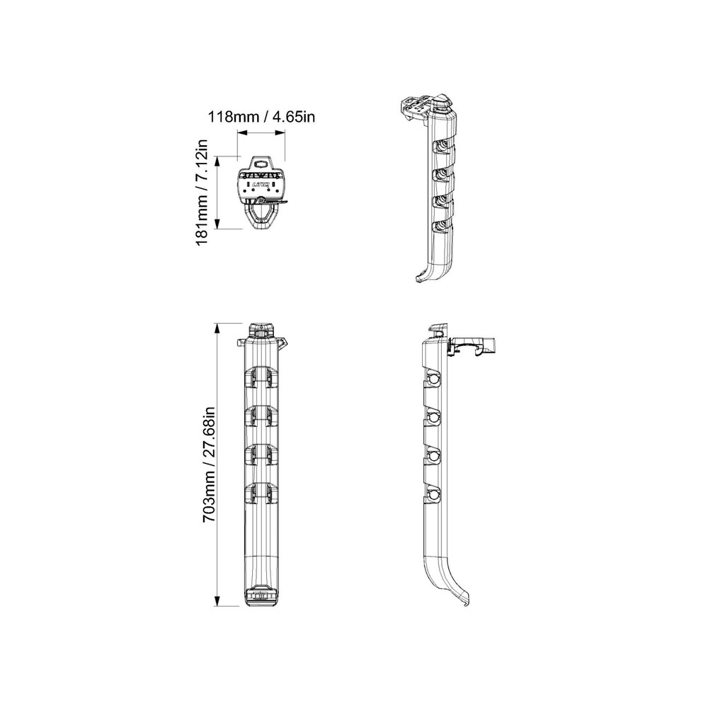 Sea-Doo 295101324 - Quick-Access Rod Storage Rack Kit