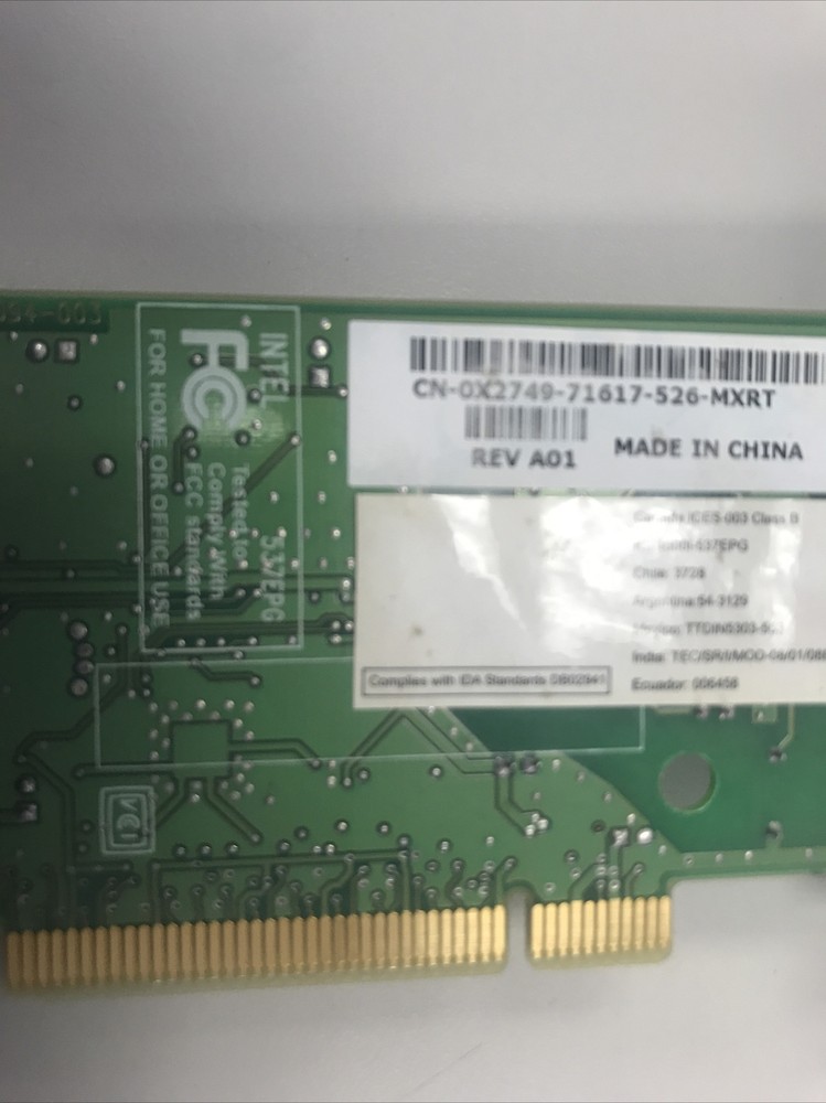 Intel 537EPG : CN-0X2749-71617-526-MXRT