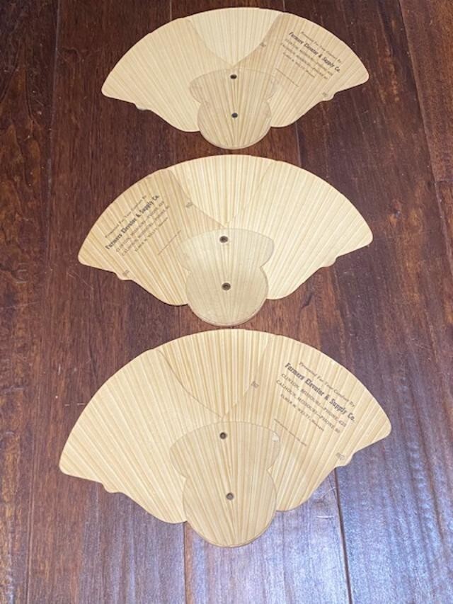 Vtg Church 23rd Psalm Fan Hand Held 1950s