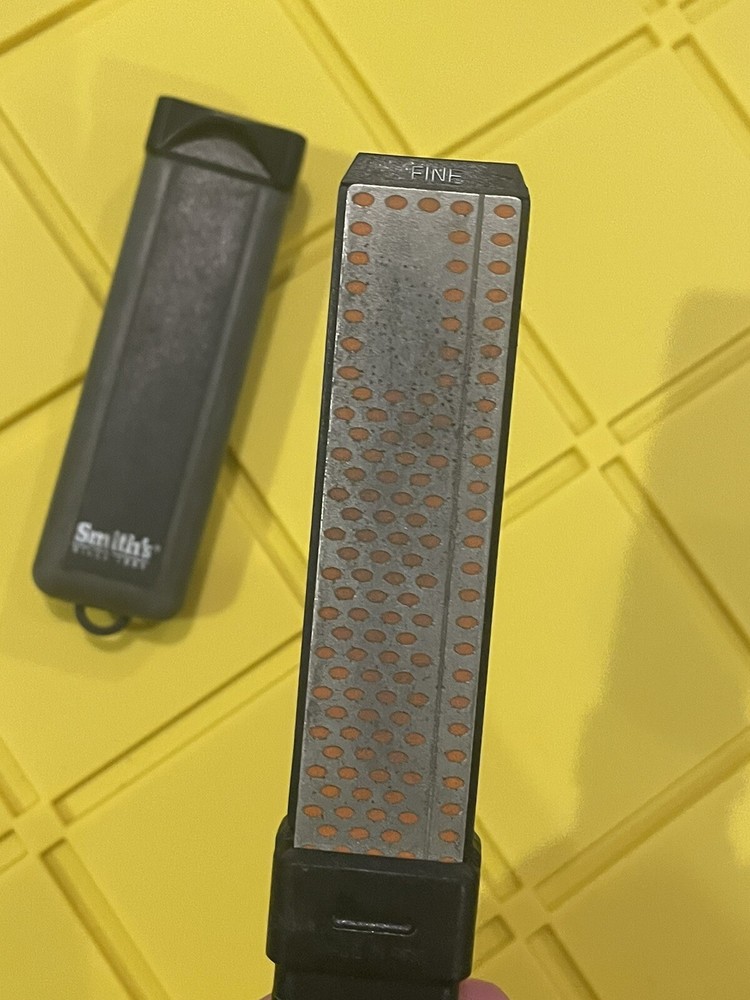 Smith's Knife Sharpening Stone Fine & Coarse w/Case