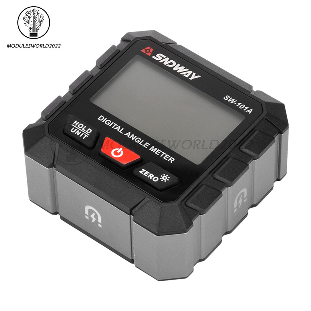 Digital Angle Gauge Protractor Inclinometer Rechargeable Level Box Gauge 4*90°