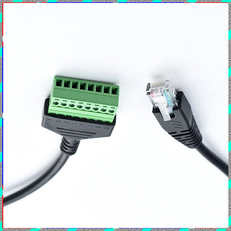 RJ45 revolution terminal 8-core extension Network cable adapter cable can fixed