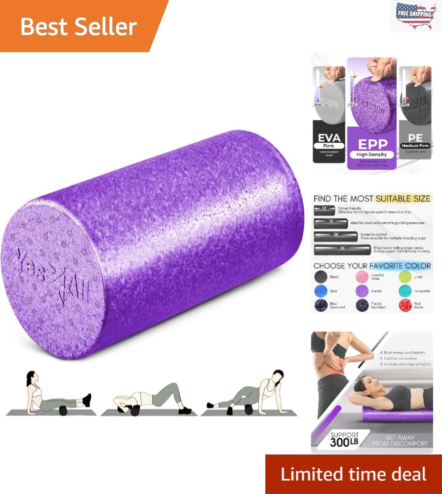 Ultra-Firm EPP Foam Roller for Flexibility & Mobility – Compact 12-Inch Design