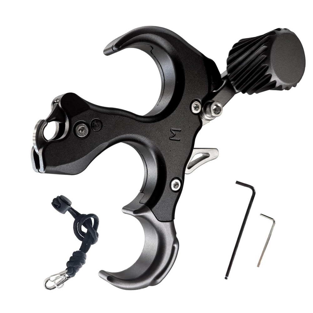 Compound Bow Aid Release with Wrist Strap & Adjustment Tool Left & Right Handers