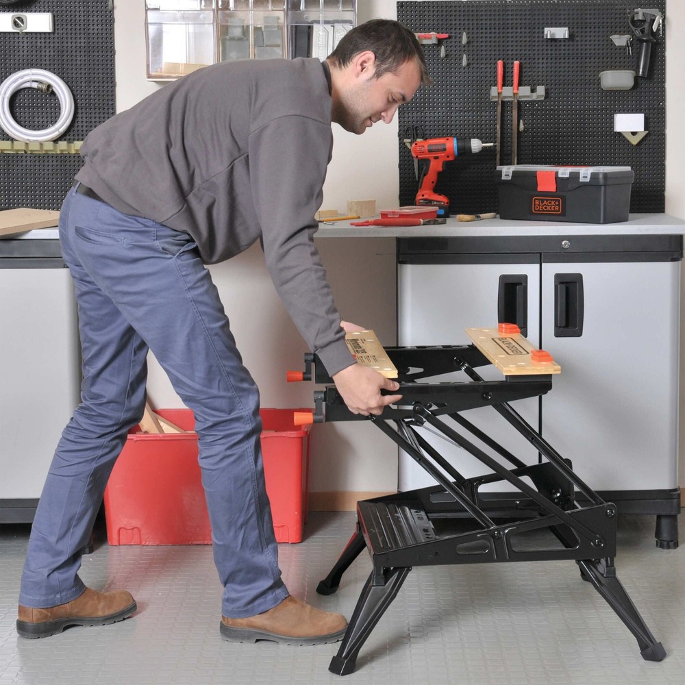 BLACK+DECKER Portable Work Bench And Vise -WM225-A