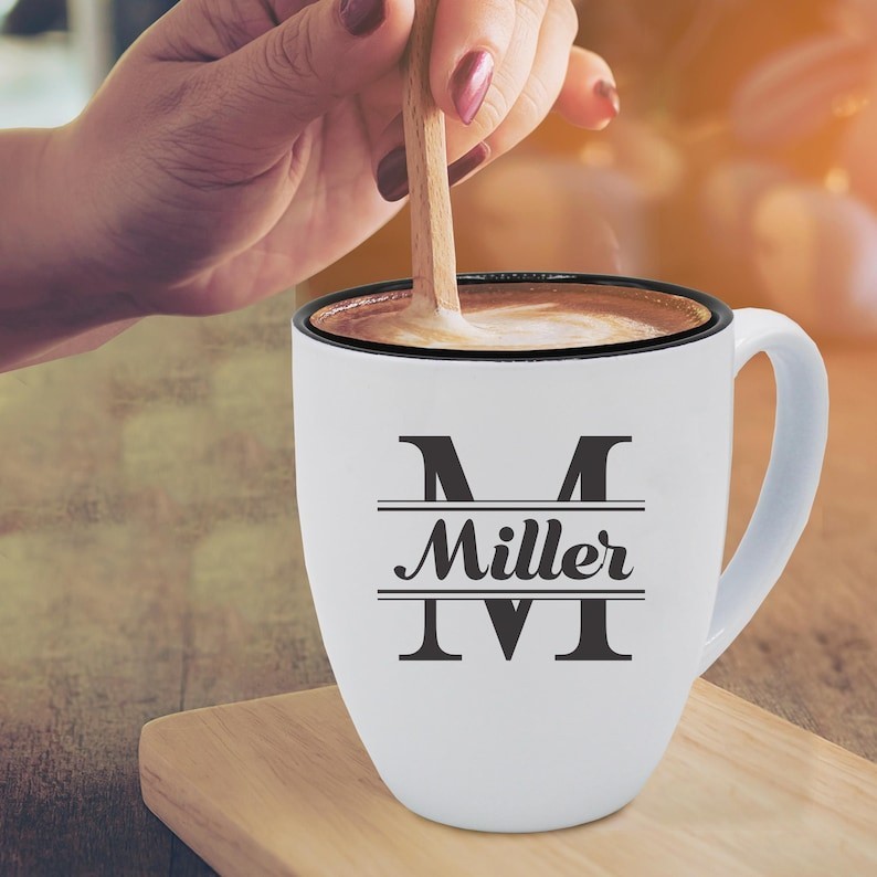 Customized Coffee Cup, Engraved Coffee Mug, Drinking Lover Gift