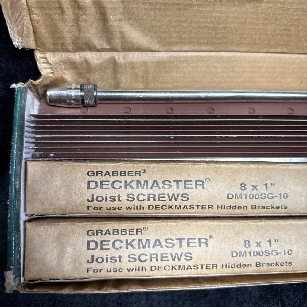 Grabber DECKMASTER DMP175-100 Hidden Bracket System 95% Complete w/ INSTRUCTIONS