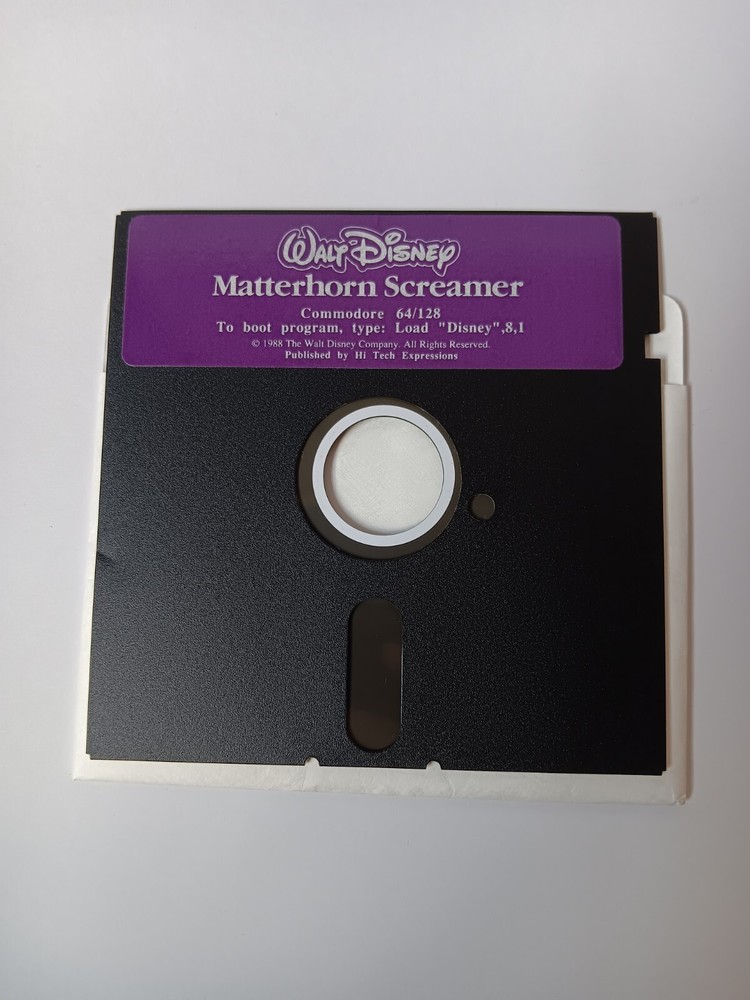 Commodore 64/128 Matterhorn Screamer Computer Software Tested/Works Box Damage