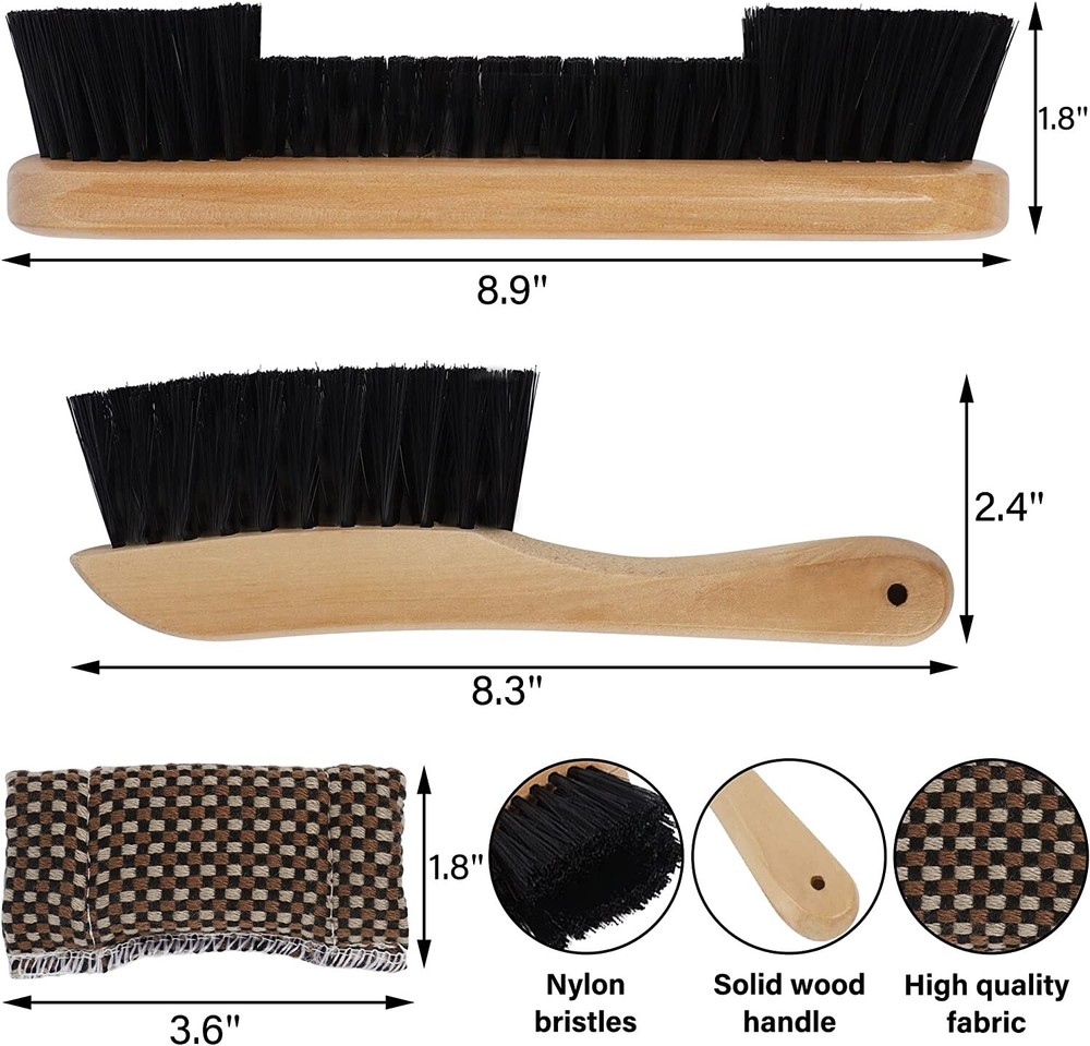 3PCS Pool Table Brush Set Pool Table Accessories Billiards Table Brush Rail NEW
