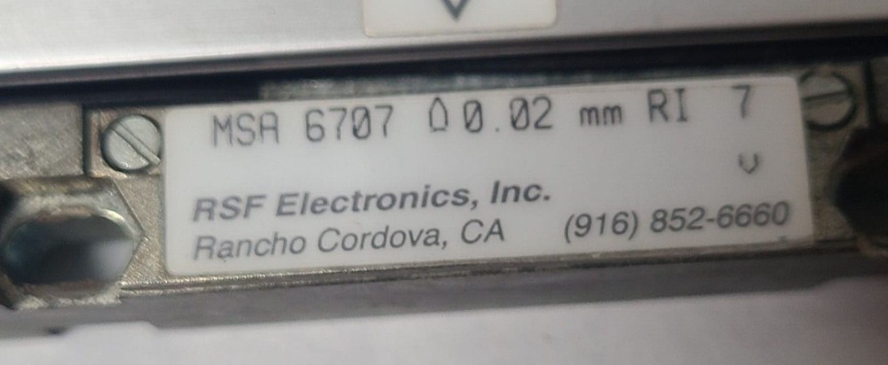RSF ELECTRONICS MSA 6707 Scale R.S.F Elektronik 665RI LINEAR ENCODER