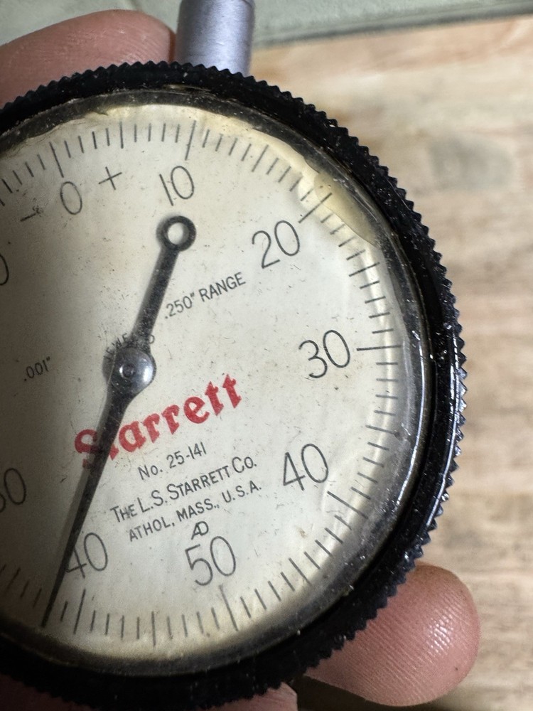 STARRETT dial indicator 25-141, RANGE-.250'
