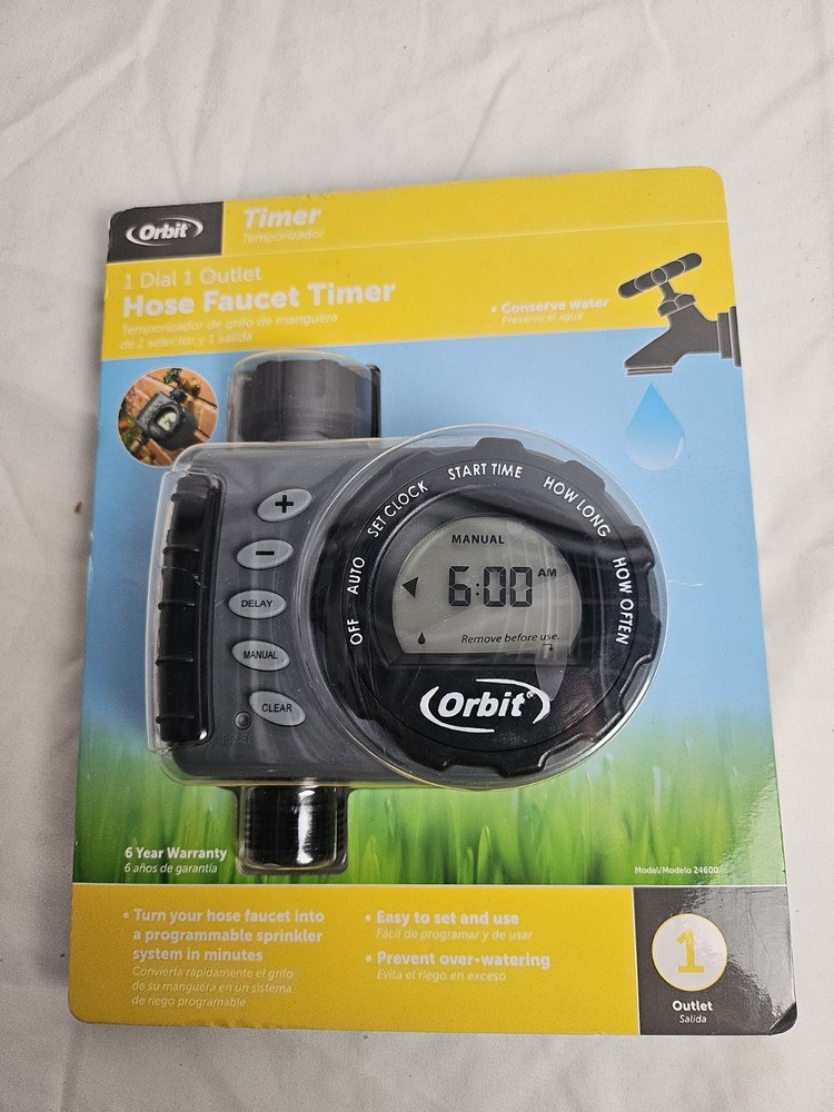 Orbit Conserve Digital Water Irrigation Timer 2 Outlet Programmable New