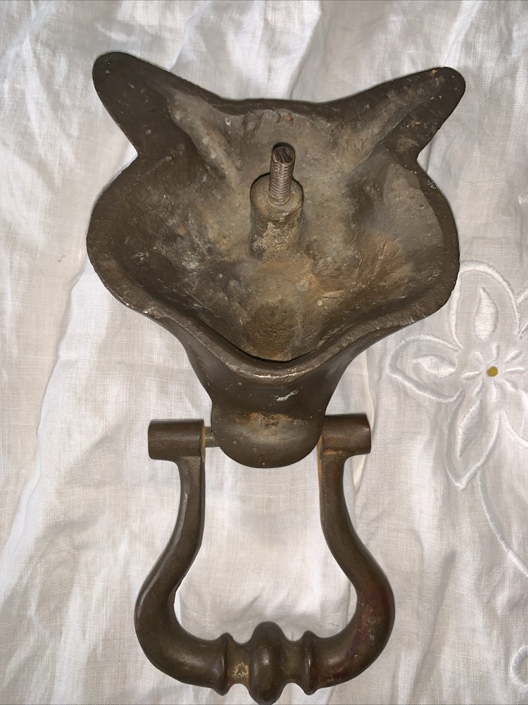 Vintage Fox Head Door Knocker