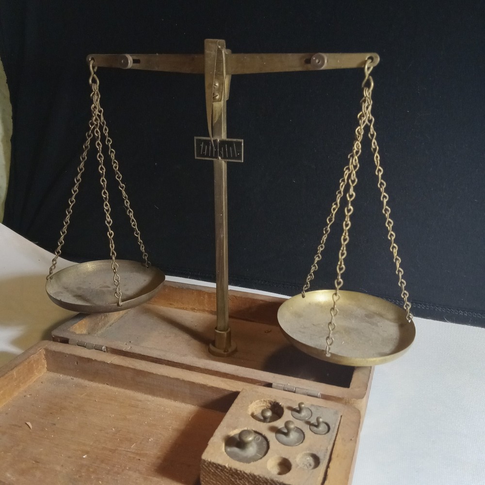 Antique Brass Balance Scale