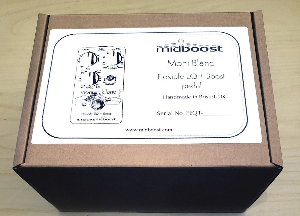 Handbuilt boutique semi-parametric EQ pedal with additional Clean Boost/Cut