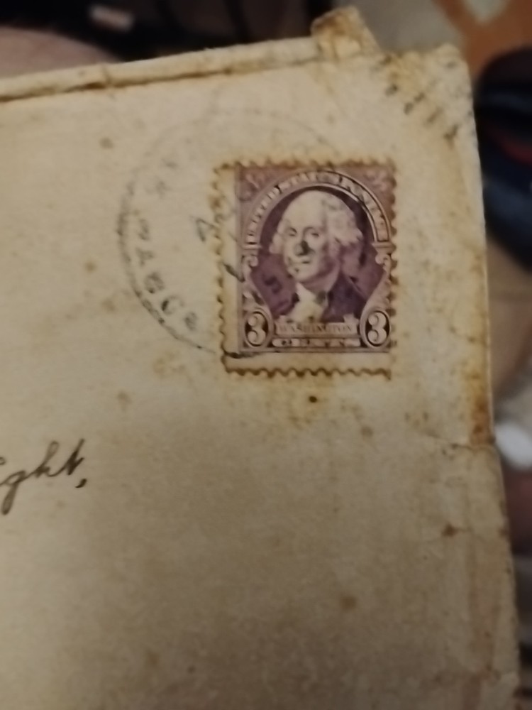 Washington Three Cent Stamp 1930s