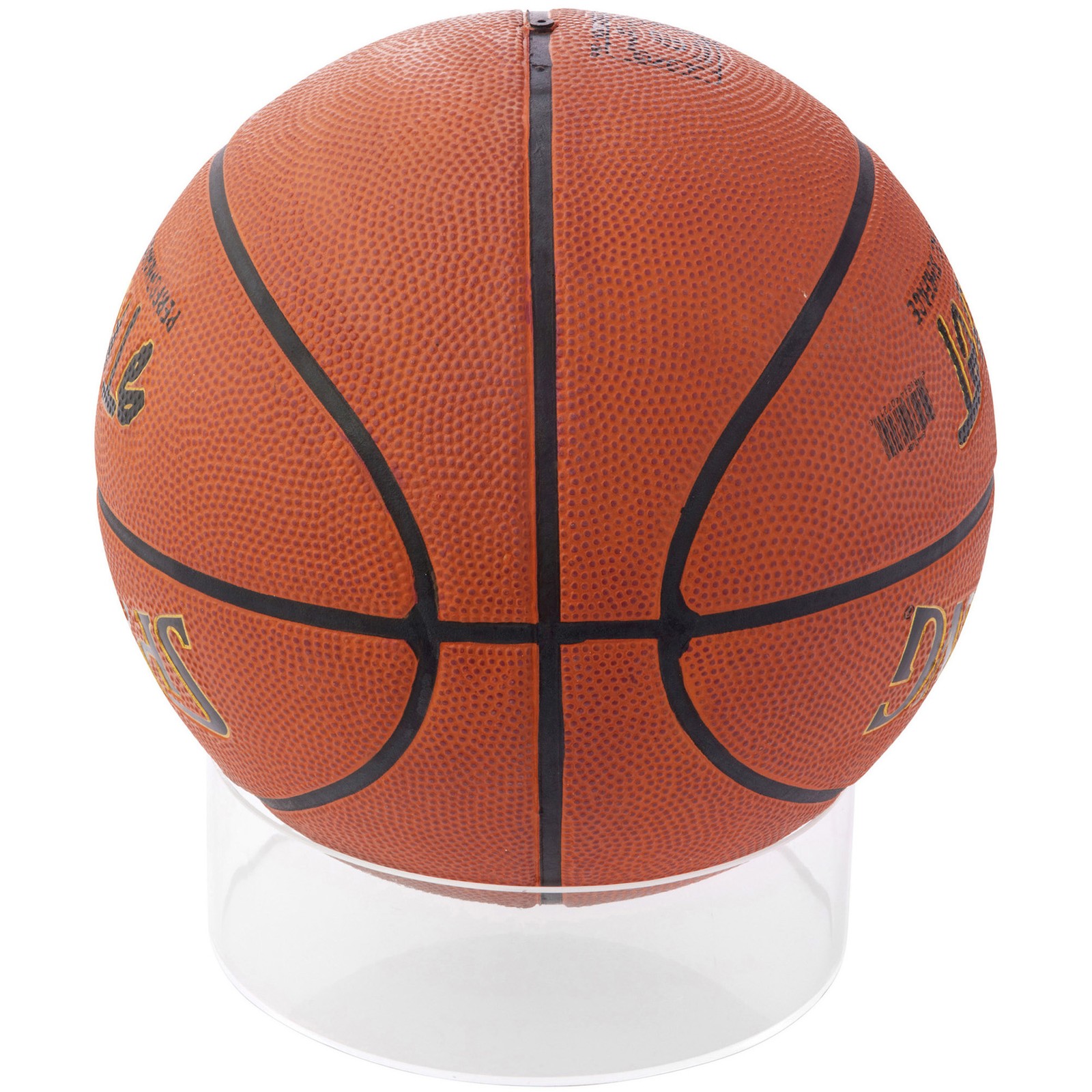 Plymor Clear Acrylic Beveled Ball or Sphere Display Holder Stand, 2.5" H x 7" W