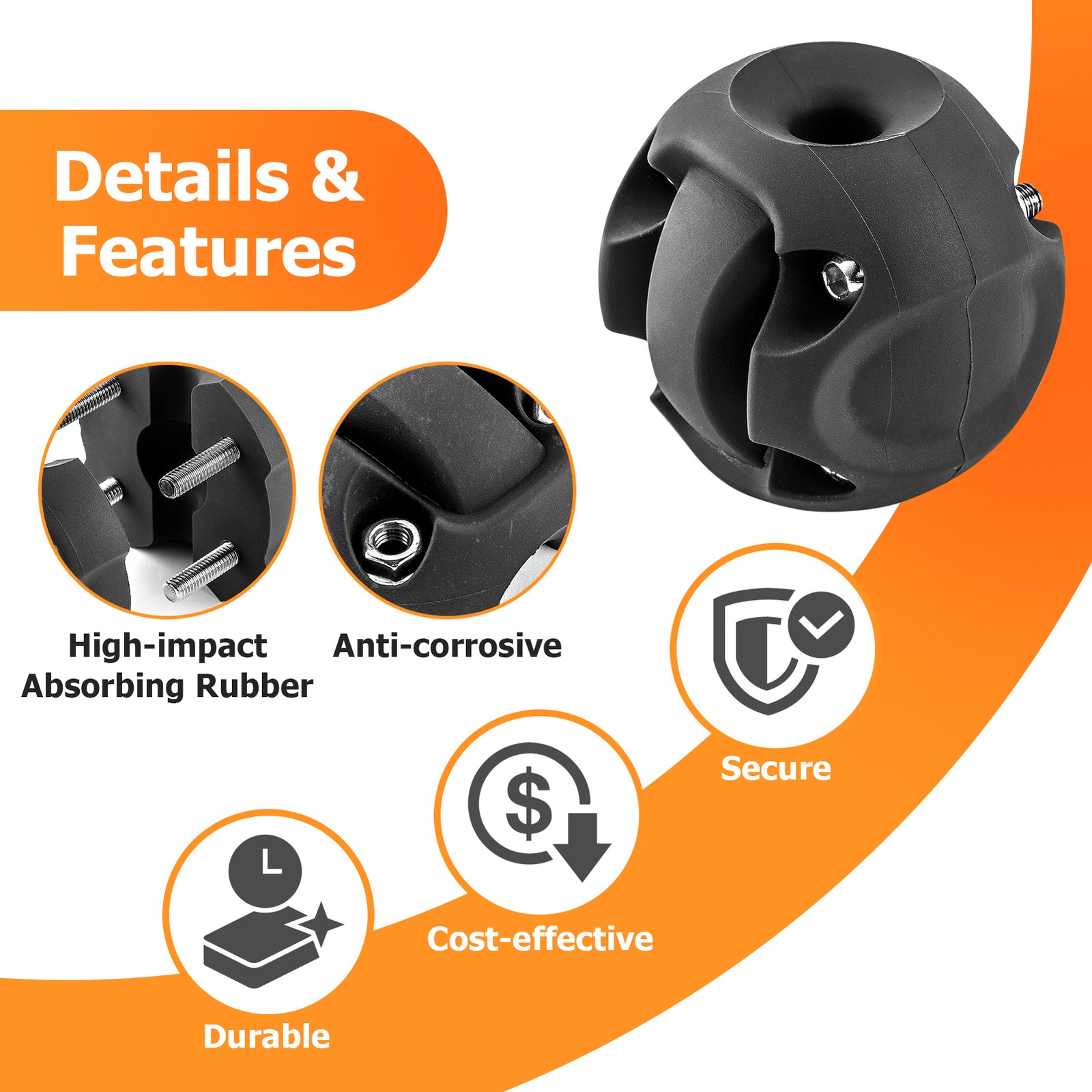 UTV 4500LB Winch Mount Kit For Polaris Ranger 500 570 800 (Mid-Size) 2011-2021