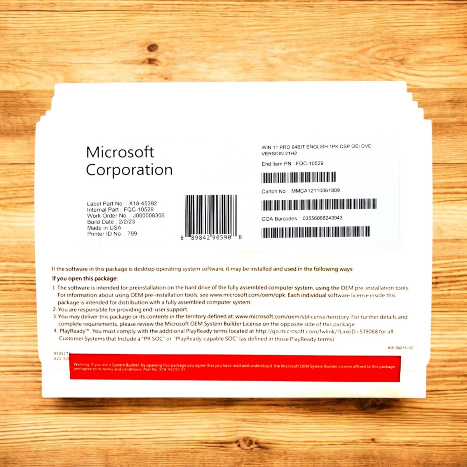 Windows 11 Professional 64Bit DVD & Product Key Factory Sealed Fast US Shipping