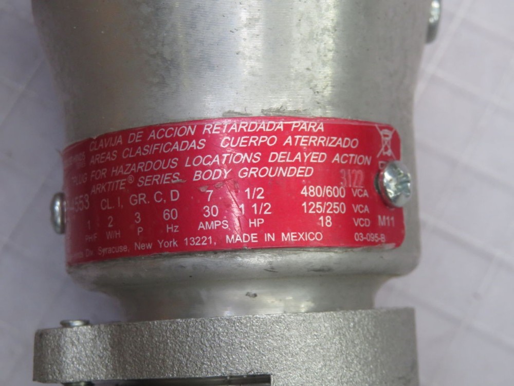 CROUSE-HINDS CPP-4553 HAZADEROUS LOCATION PLUG T263834