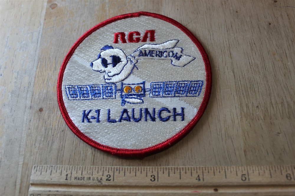 RCA AMERICOM K-1 LAUNCH SATELLITE SPACE PATCH