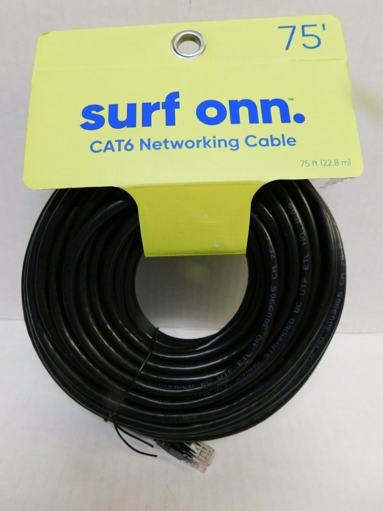 SURF ONN  CAT6 NETWORKING CABLE-75 FT