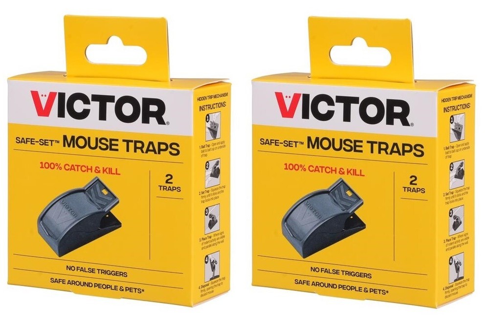 2 PACK - Victor Safe-Set Mouse Traps M070B  - 4 TRAPS TOTAL