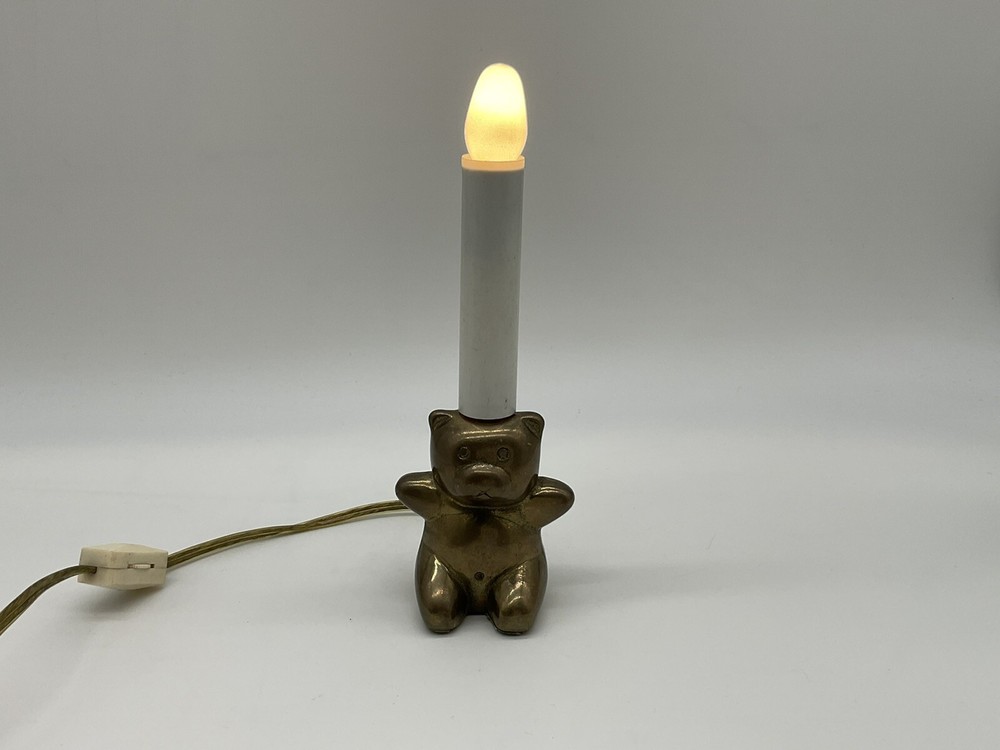 Teddy Bear brass light