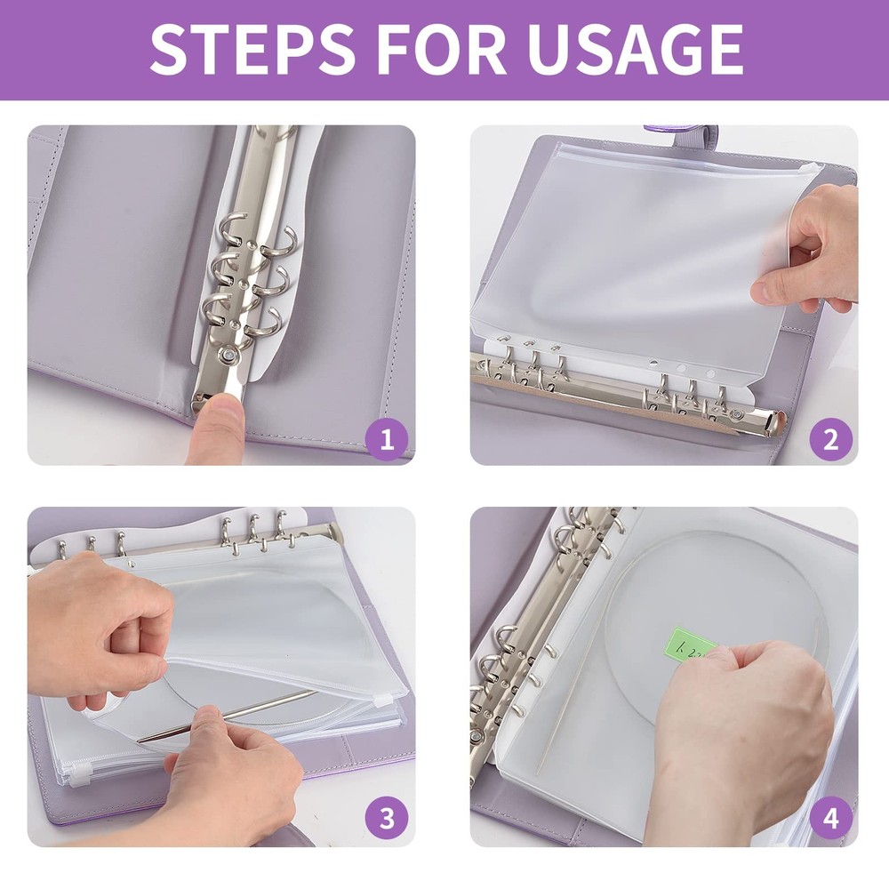 Knitting Needle Case Set Circular Purple