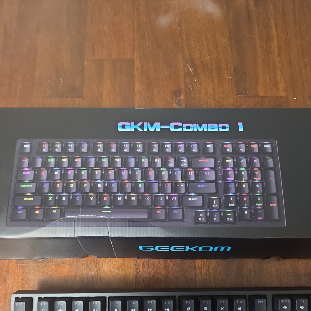 Gaming Keyboard And Mouse LED Light Backlit Mechanical Feel For Computer Desktop