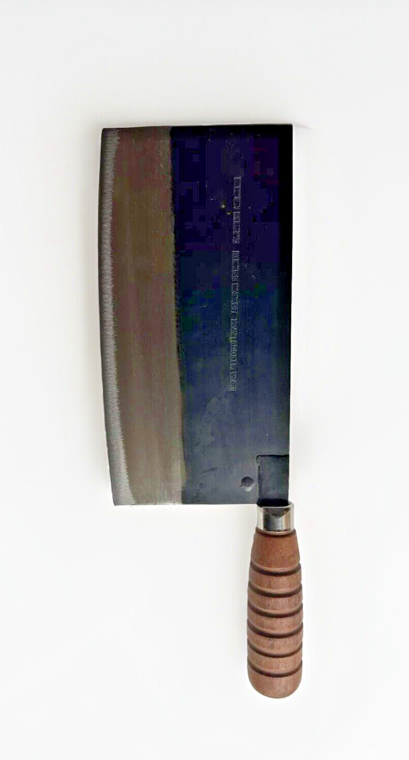 Thunder Group SLKF005HK 7.75" Cast Iron Ping Knife w/Wooden Handle Commercial Gr