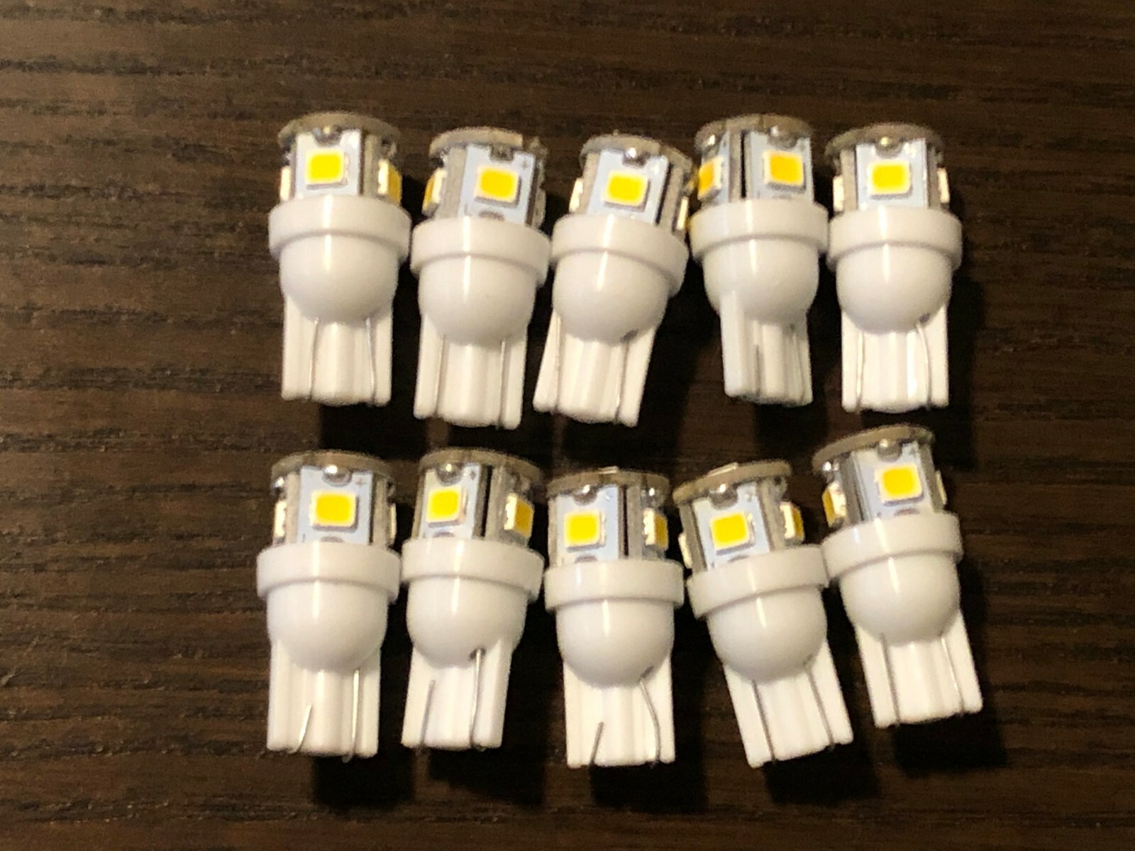 10 New Warm White 8V Wedge Lamp LED Light Bulbs for Pioneer Project/One Receiver