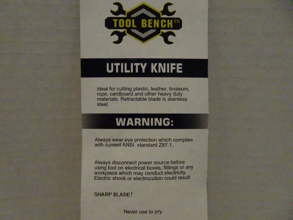Tool Bench Utility Knife NEW