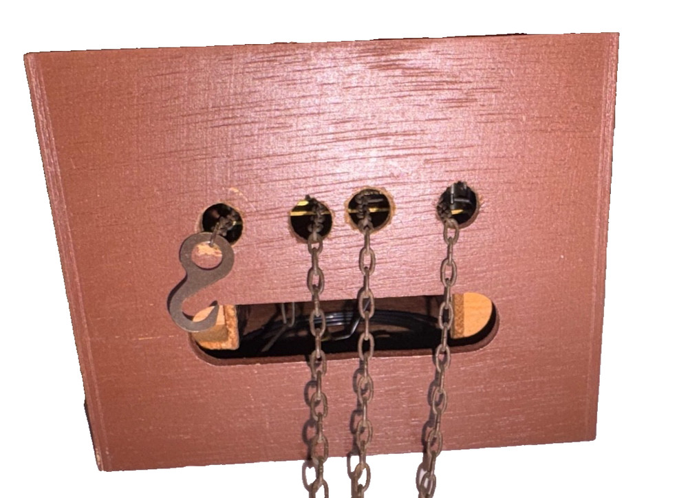 German Black Forest 16" Cuckoo Clock,Rabbit,Deer, Pheasant, Guns