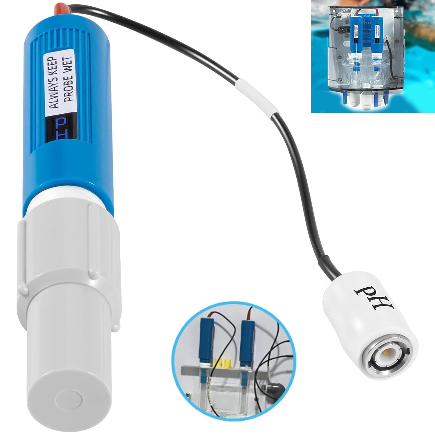 Replace for GLX-Probe-PH PH Probe for Hayward Sense & Dispense Automation System