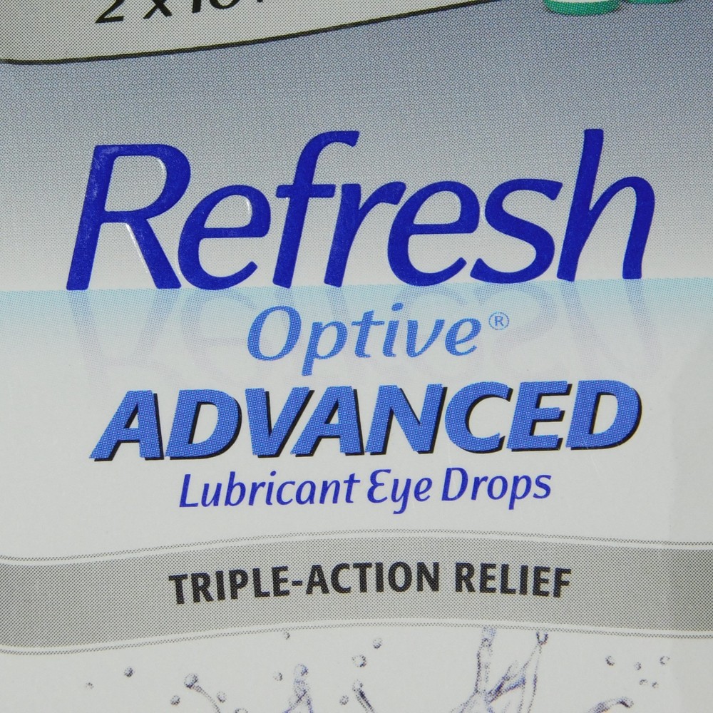 Refresh Optive Advanced Triple-Action lubricant eye drops 2-10 mL bottle