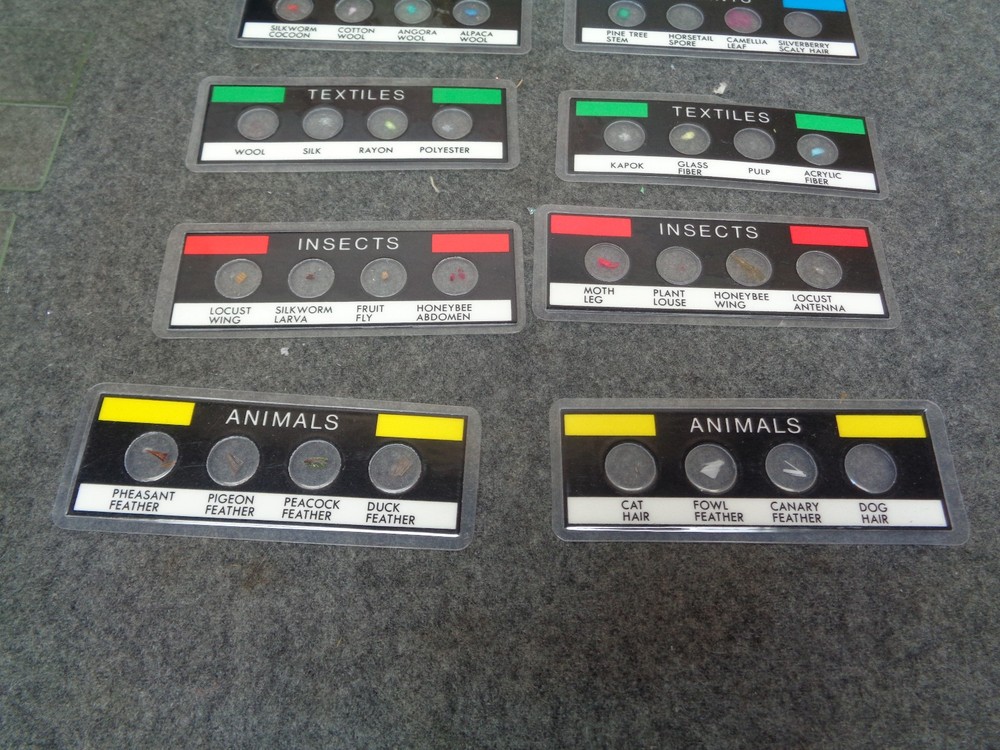 Bausch & Lomb Model R Student Microscope w/ Box & Micro Data Cards