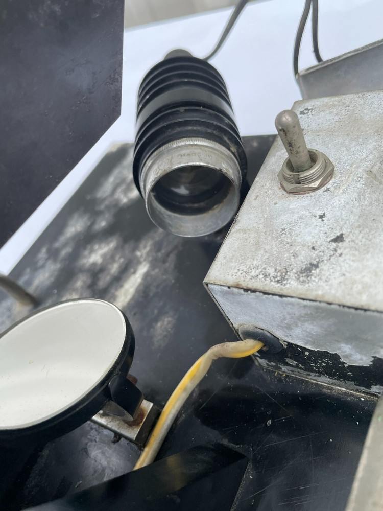 Vintage Graf Apsco Microscope w/ Holtzer Cabot Motor