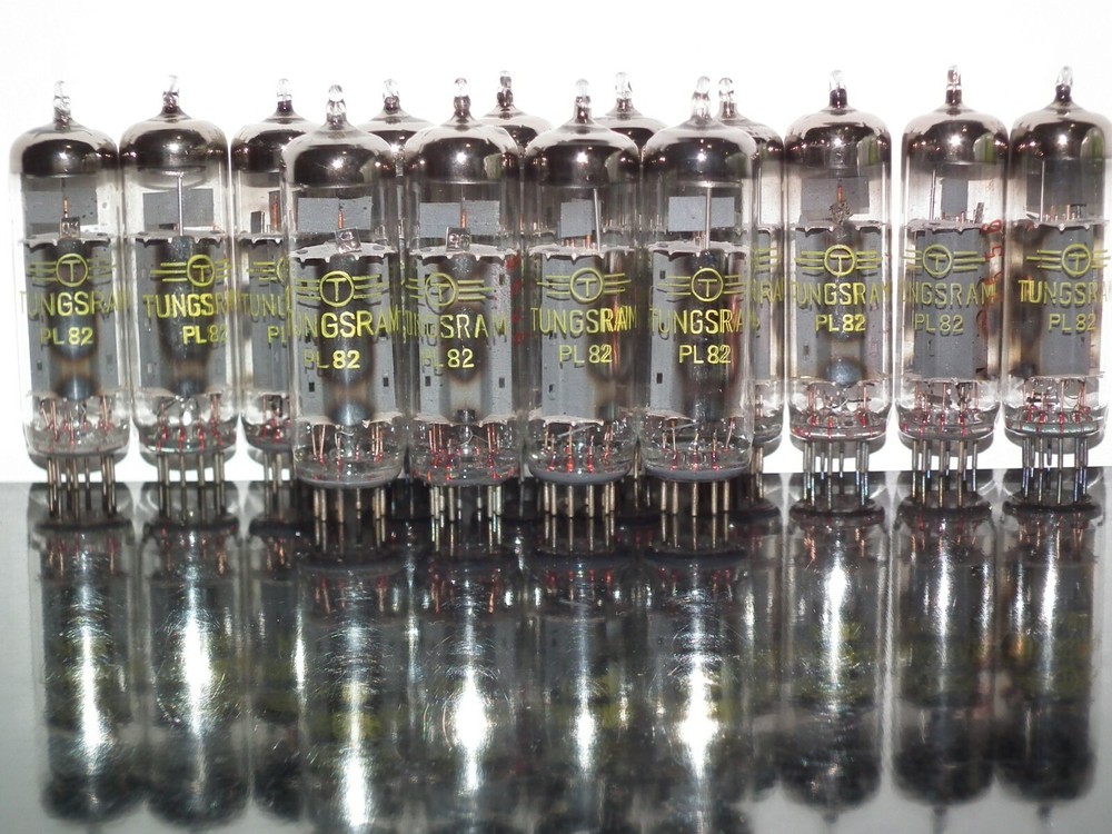 PL82 Tungsram NOS Platinum matched quad - Audio pentode