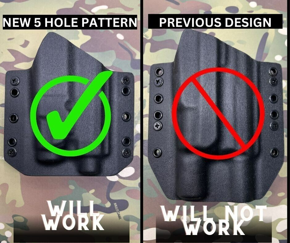 Black Injection Molded Canted Design Belt Loops for 2" Belts