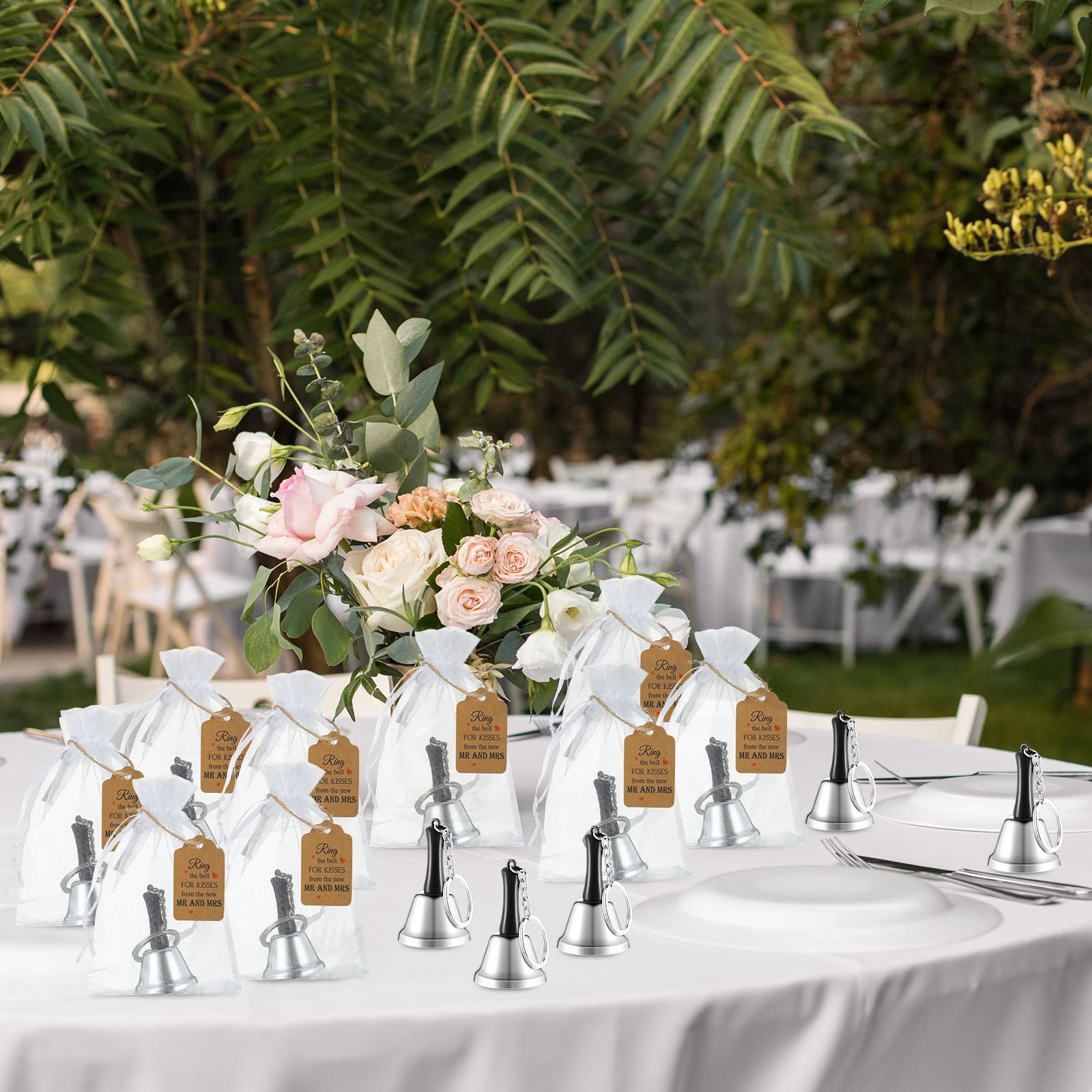 144 Pcs 48 Set Wedding Kissing Bells For Ringing Wedding Party Favors Bulk For G