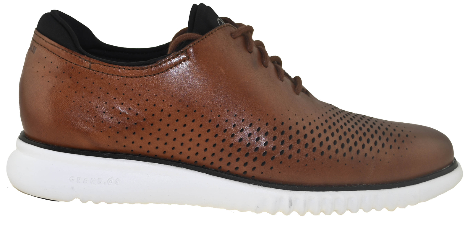 Cole Haan Men's 2.ZeroGrand Laser Wingtip Oxford Tan/Ivory Style C27879