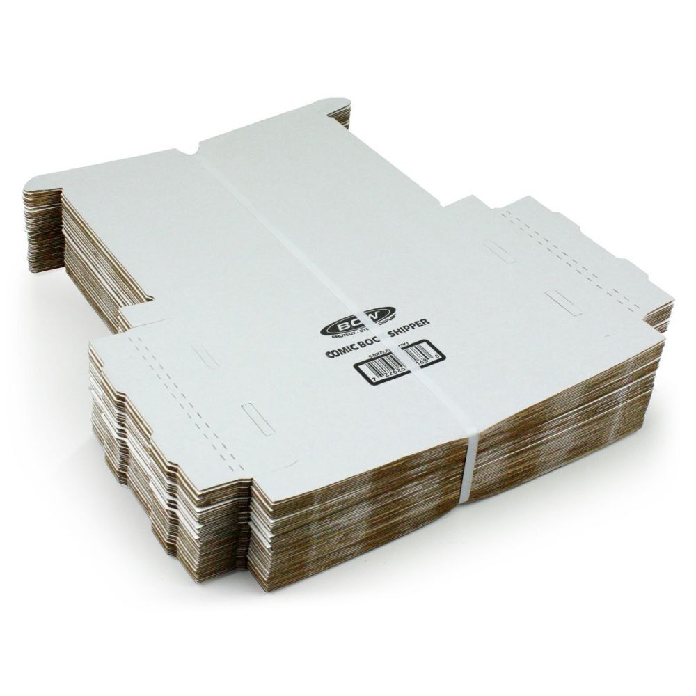 BCW Comic Shipping Box/Mail - Holds 10 comics (1-BX-FLAT-11X7X1)