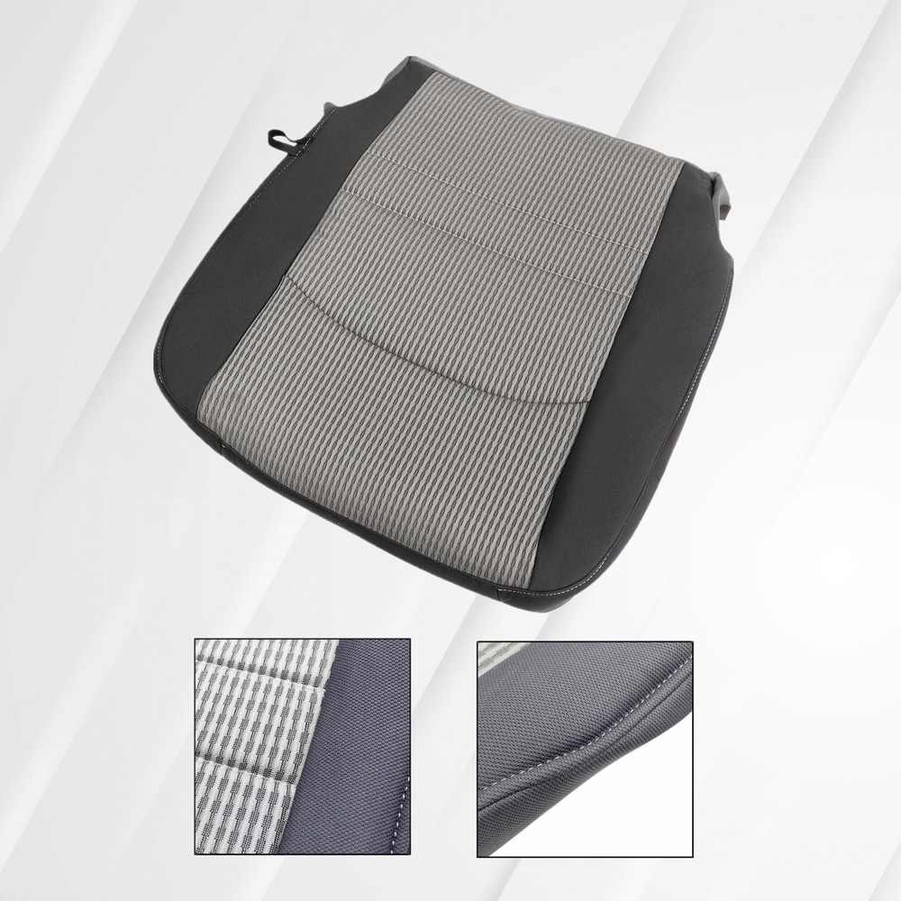 Front Left Driver Side Bottom Replacement Cloth Seat Cover Dark Driver Bottom