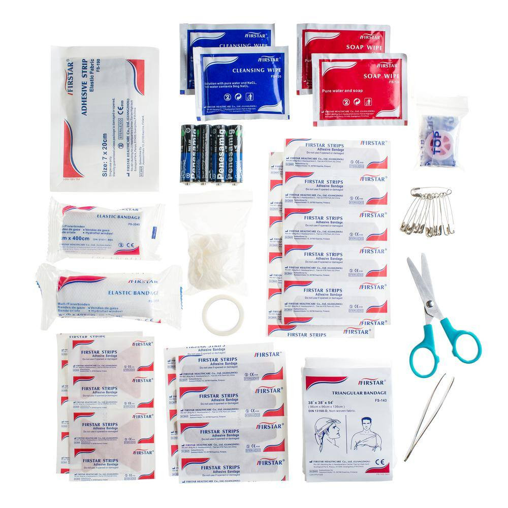 42-Piece First Aid Flashlight Emergency Kit