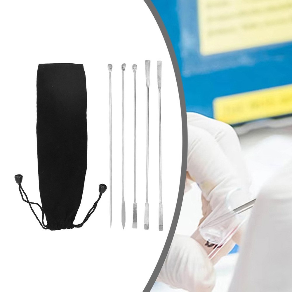 Measuring For Laboratory Spatulas For Sampling Convenient For Deeper Bottles