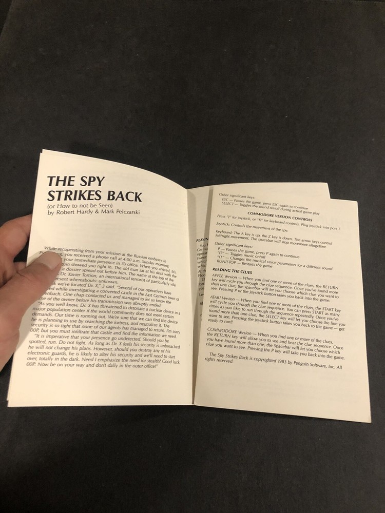 Arcade album atari apple commodore manual only