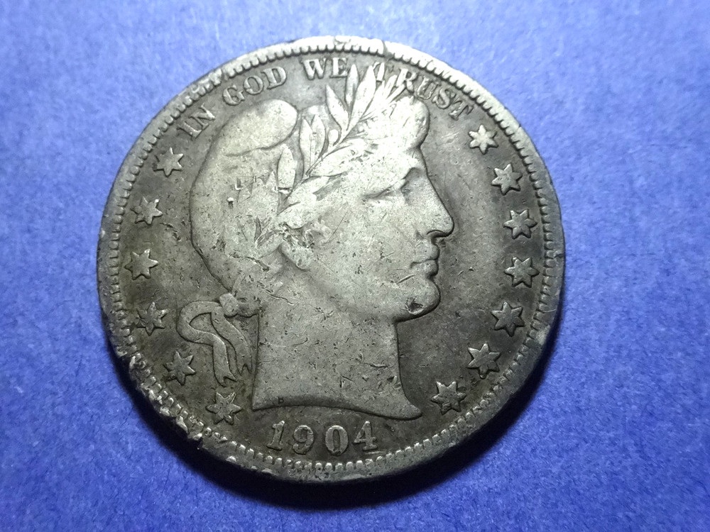 1904-O Barber Half   Fine details
